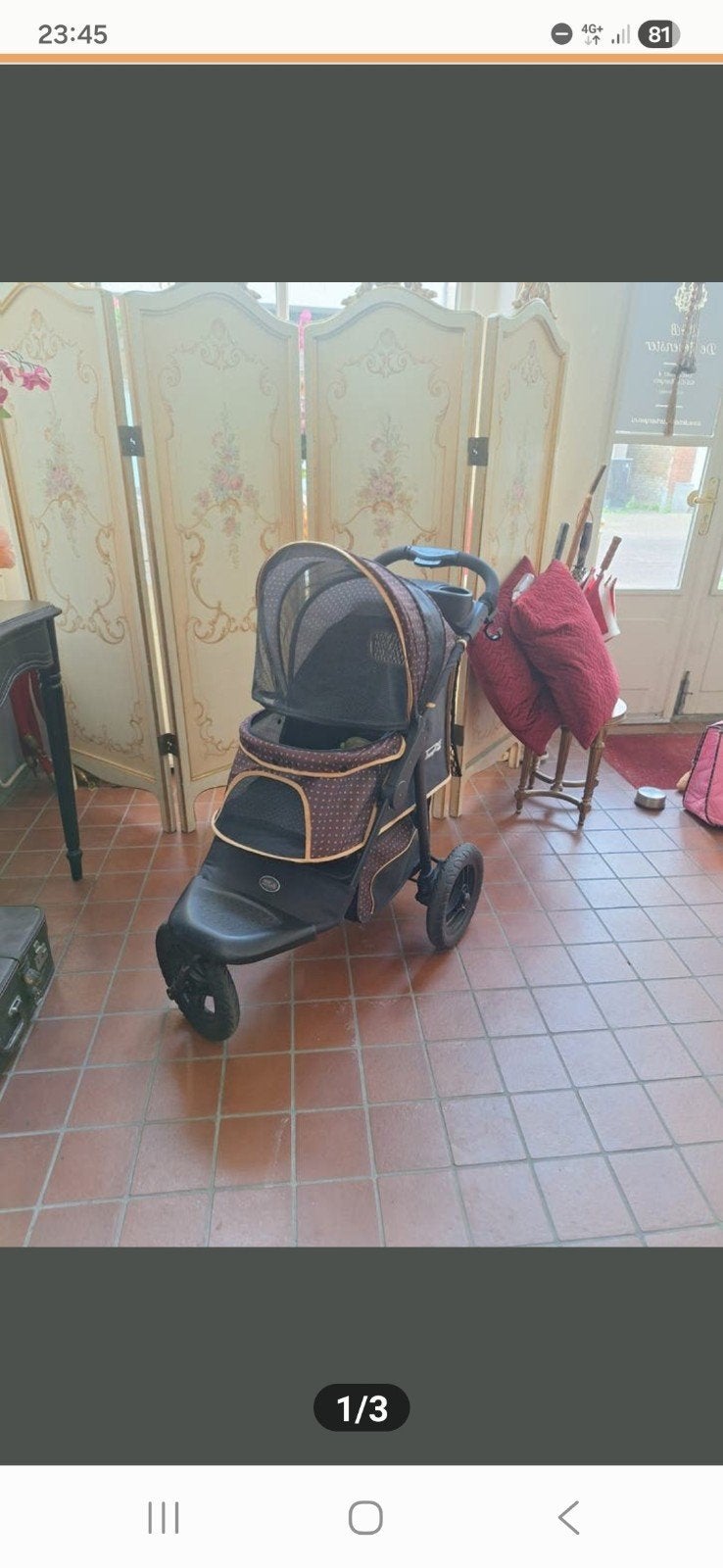 Hondenbuggy, Dieren en Toebehoren, Honden-accessoires, Ophalen of Verzenden, Zo goed als nieuw