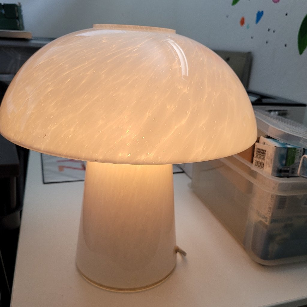 Glashütte Limburg Mushroom Lamp, jaren '70. Design, Huis en Inrichting, Lampen | Tafellampen, Ophalen, Met schakelaar, Overige merken