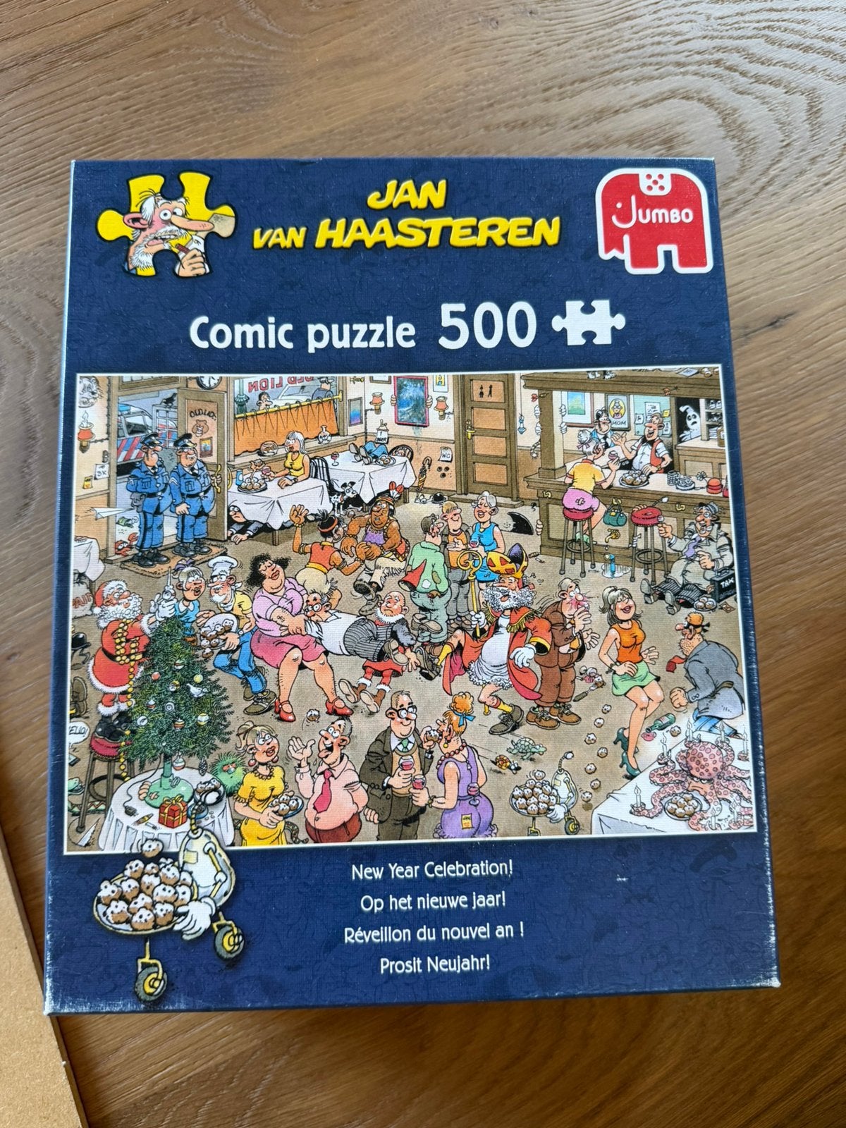 Jan van Haasteren op het nieuwe jaar!, Ophalen of Verzenden, 500 t/m 1500 stukjes, Zo goed als nieuw, Legpuzzel