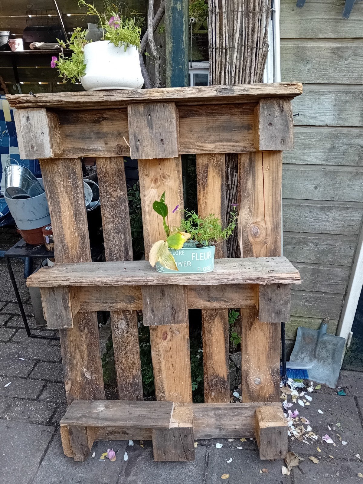 Robuuste planten etagere voor buiten - 150x80 cm, Tuin en Terras, Ophalen, Gebruikt, Balkon, 60 tot 100 cm