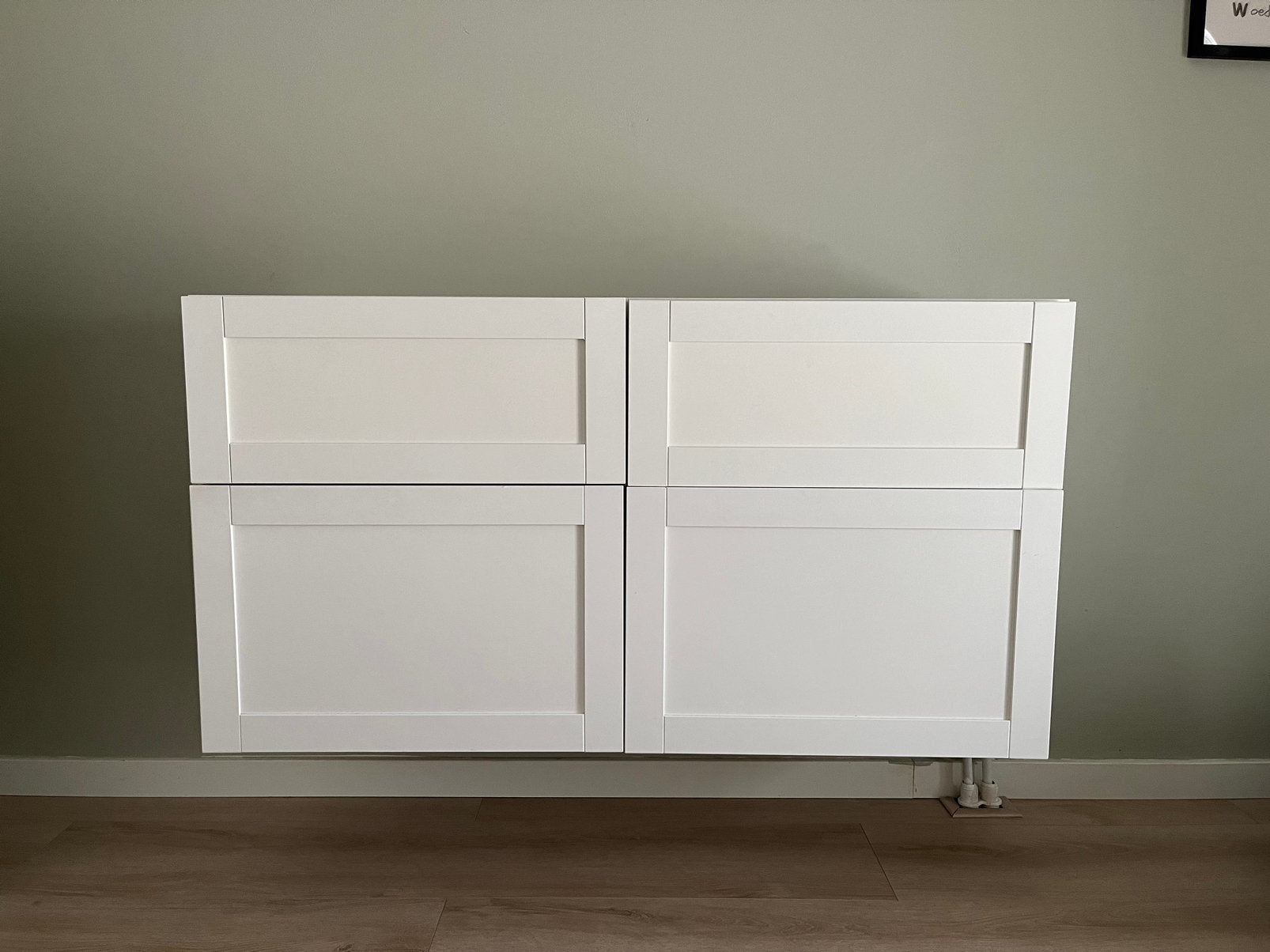 Besta witte kast, Huis en Inrichting, Kasten | Kledingkasten, Ophalen, 100 tot 150 cm, Zo goed als nieuw, Minder dan 100 cm