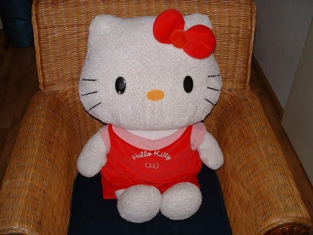 SANRIO HELLO KITTY POES GROOT ZACHTE KRULLERIGE, Ophalen of Verzenden, Nieuw, Overige typen