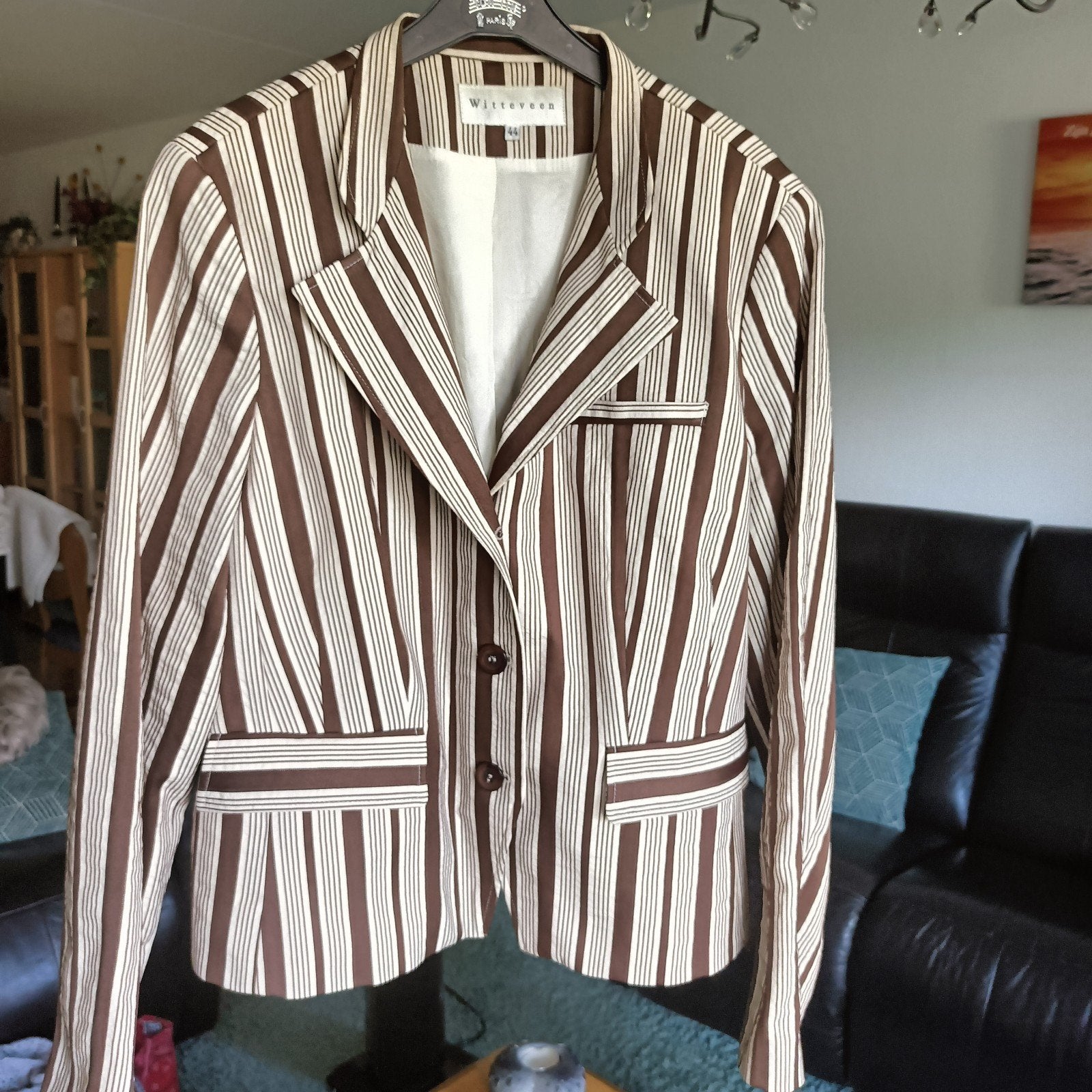 Witteveen gestreept jasje - Maat 44 (L), Kleding | Dames, Maat 42/44 (L), Ophalen of Verzenden, Zo goed als nieuw, Witteveen