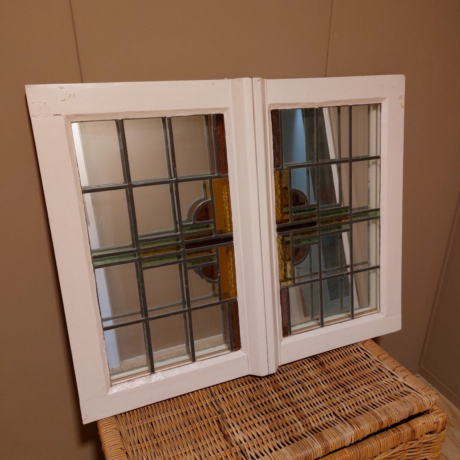 Glas in lood met spiegel, Ophalen