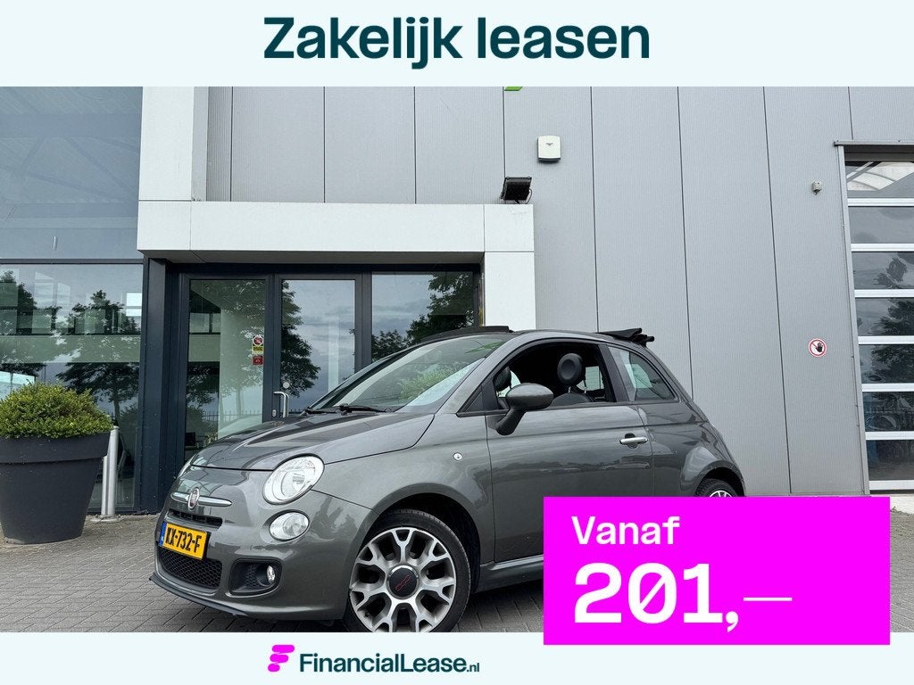 Fiat 500 C 1.2 Sport * Cabriolet * Sport bumpers, Voorwielaandrijving, Stof, Gebruikt, 4 cilinders