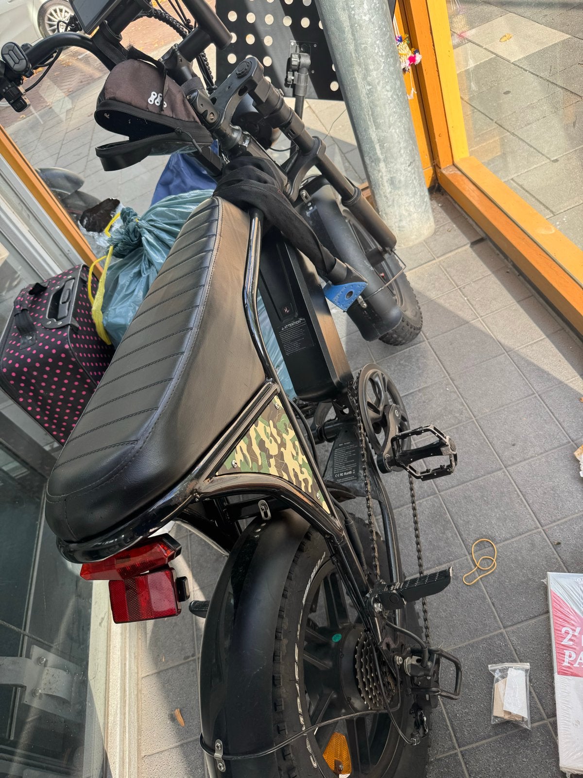 C80 mini fatbike (kijk beschrijving) (met gashendel), Zo goed als nieuw, Minder dan 47 cm, 30 tot 50 km per accu, Ophalen