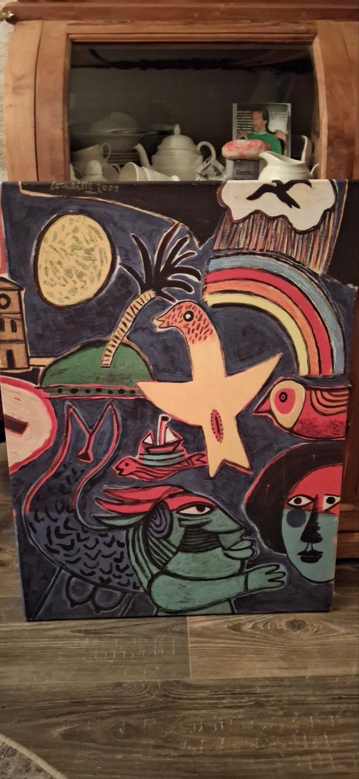 Corneille schilderij - Kleurrijk en expressief kunstwerk, Ophalen