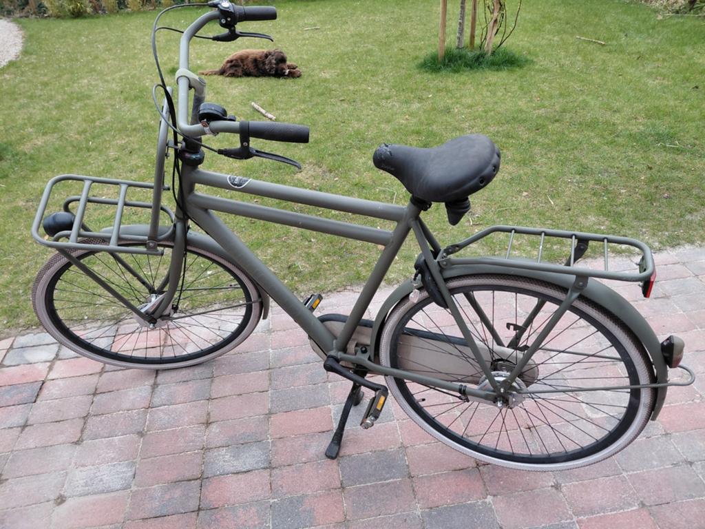 Cortina U4 Raw Transportfiets Heren – Mat legergroen, Versnellingen, Zo goed als nieuw, 57 tot 61 cm, Ophalen
