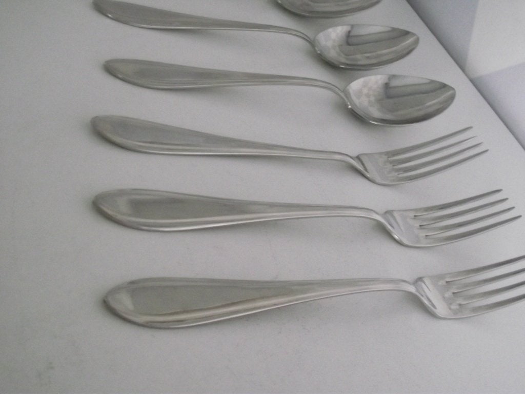 116 st RVS puntfilet bestek Classique inox massief Inoxa p s, Ophalen of Verzenden