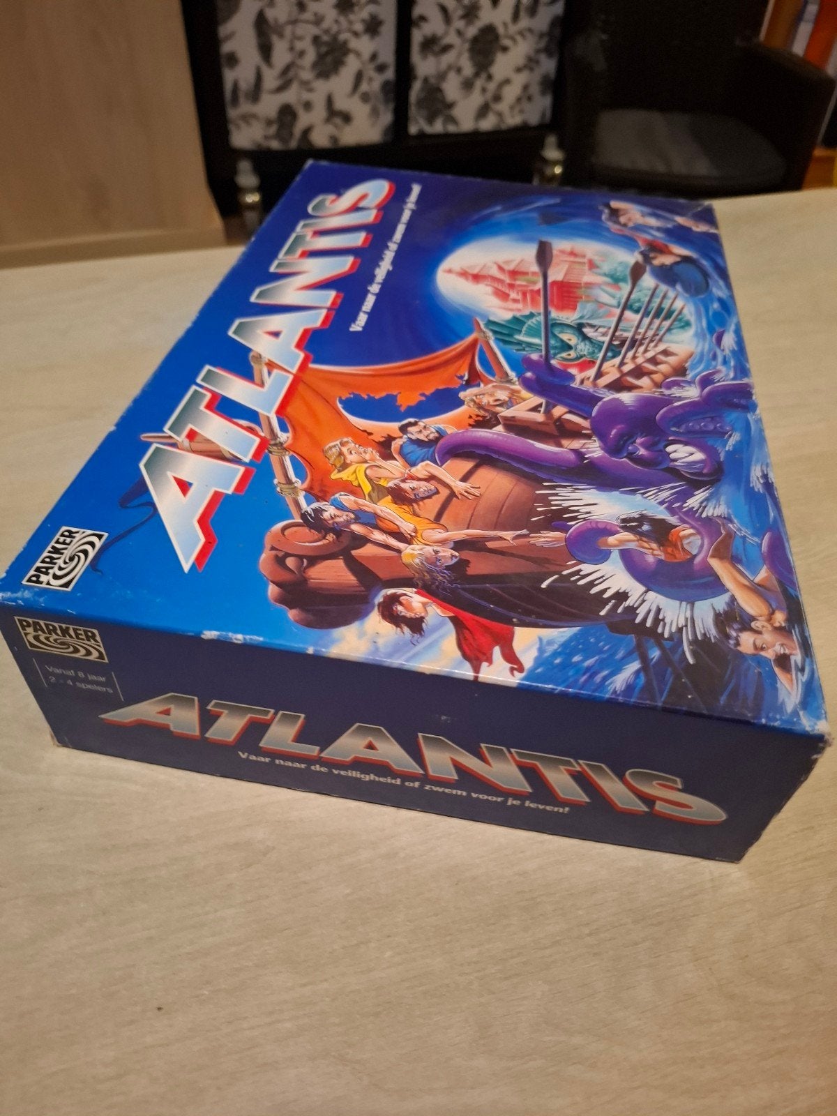 Atlantis bordspel - Vlucht voor de zinkende stad, Hobby en Vrije tijd, Parker, Gebruikt, De Entree 240, 1101 EE Amsterdam, Ophalen of Verzenden