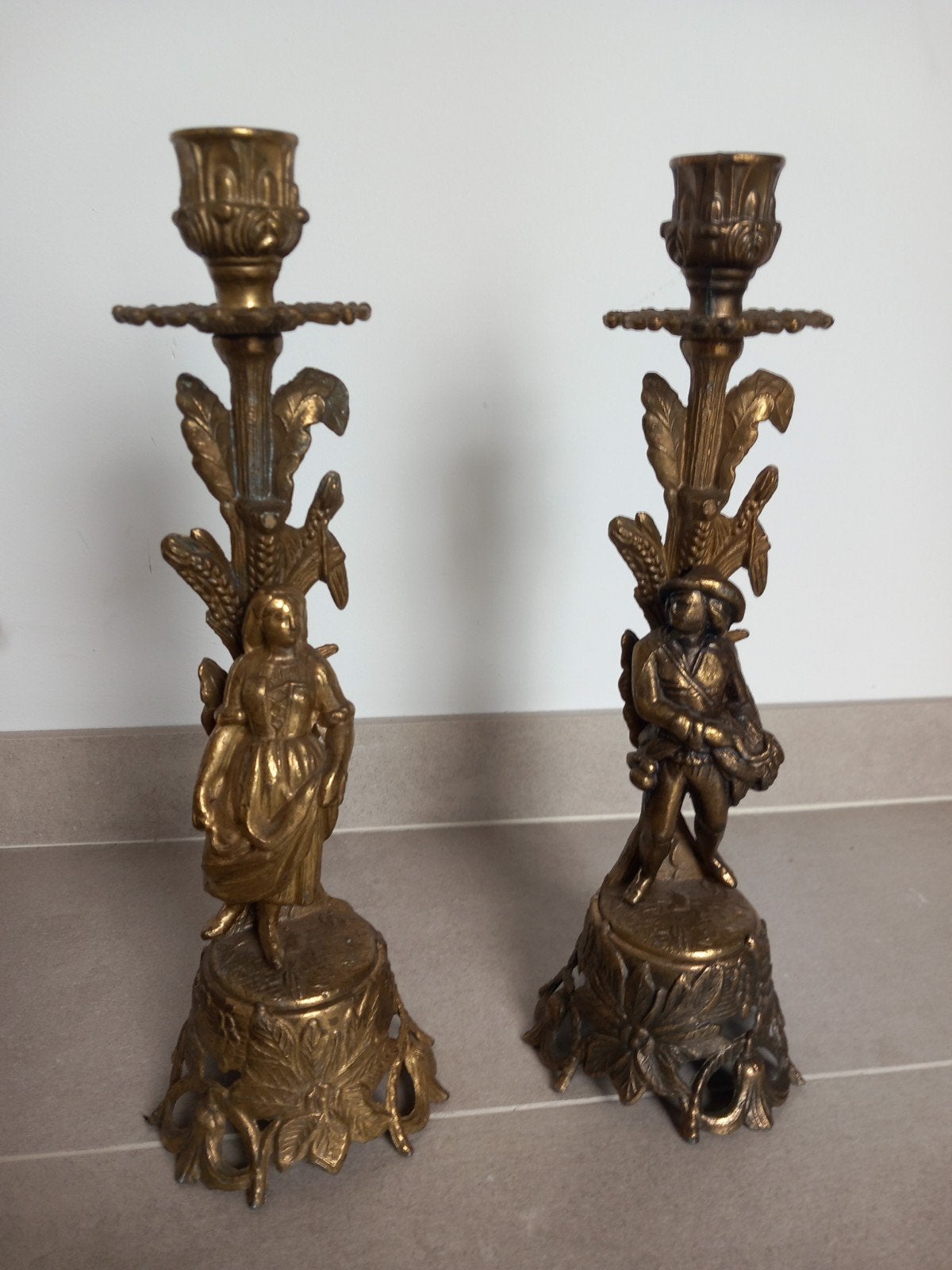 kandelaar, Antiek en Kunst, Ophalen, Koper of Brons
