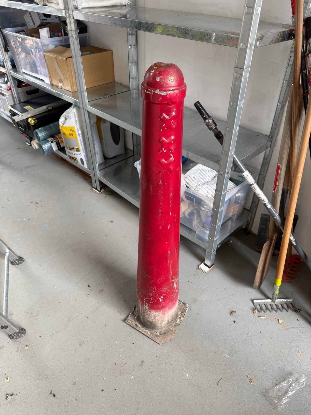 Originele Amsterdamse paal (Amsterdammertje), Ophalen, Gebruikt
