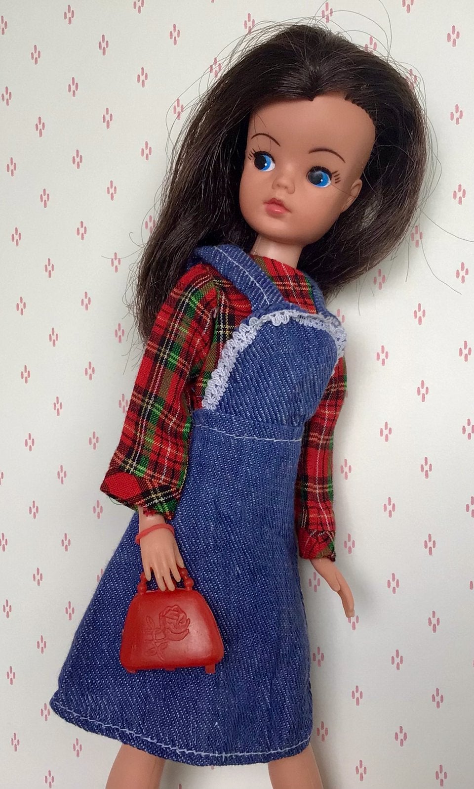 Nostalgisch setje voor Sindy, Fleur, Barbie (excl.pop), Ophalen of Verzenden, Gebruikt, Kleertjes