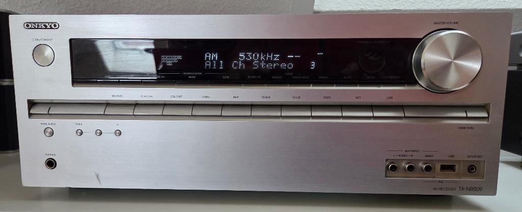 Vintage Onkyo receiver TX-NR509 plus boxen set, Overige merken, Gebruikt, MP3-aansluiting, Ophalen of Verzenden