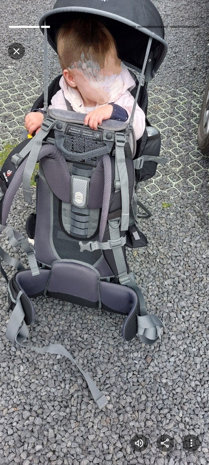 Deuter kinderrugdrager, Kinderen en Baby's, Babydragers en Draagdoeken, Ophalen, Rug, Overige typen, Overige merken