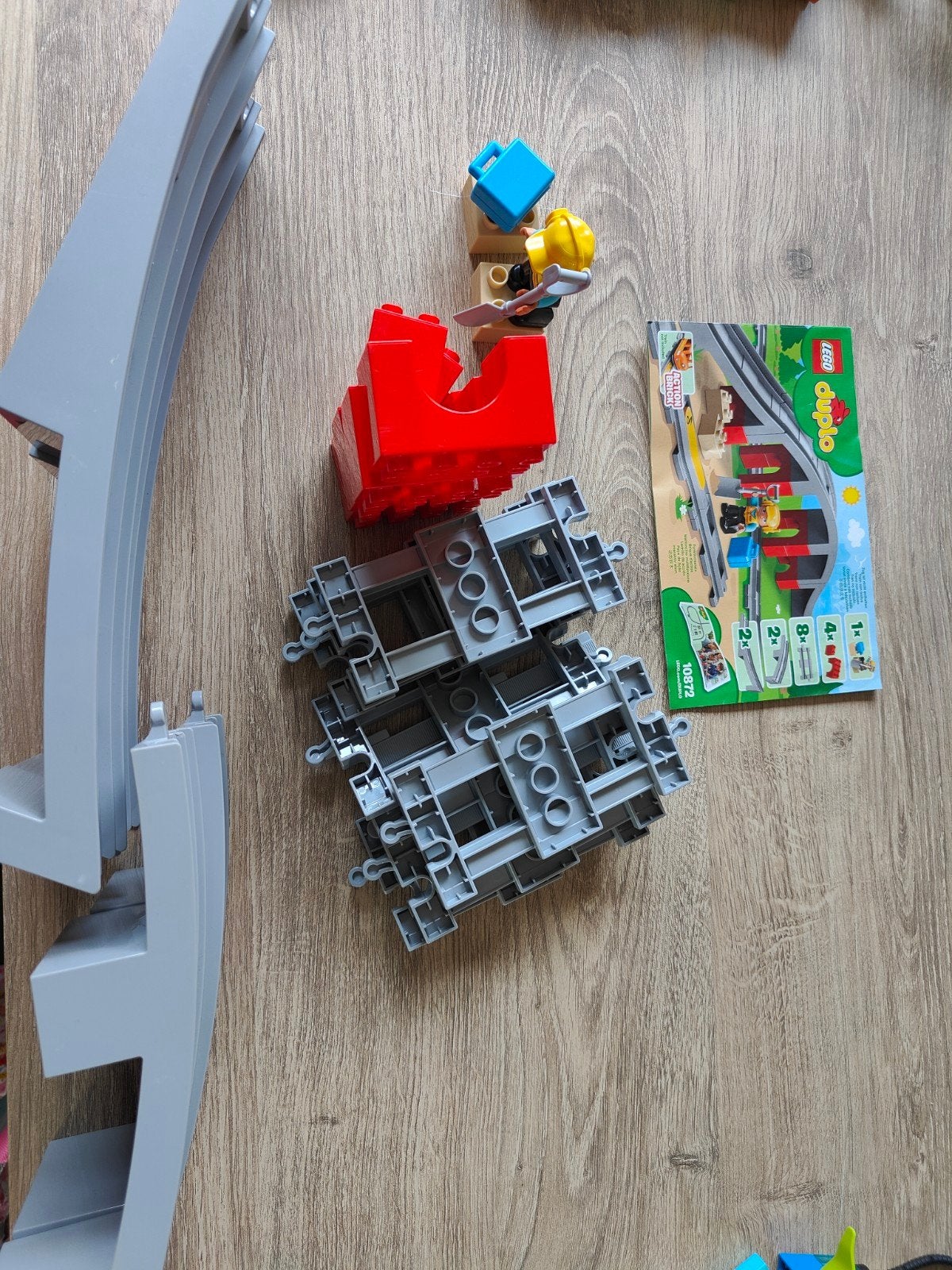 Lego Duplo treinbrug en rails 10872, Inclusief minifiguren, Gebruikt, Overige thema's, Ophalen of Verzenden