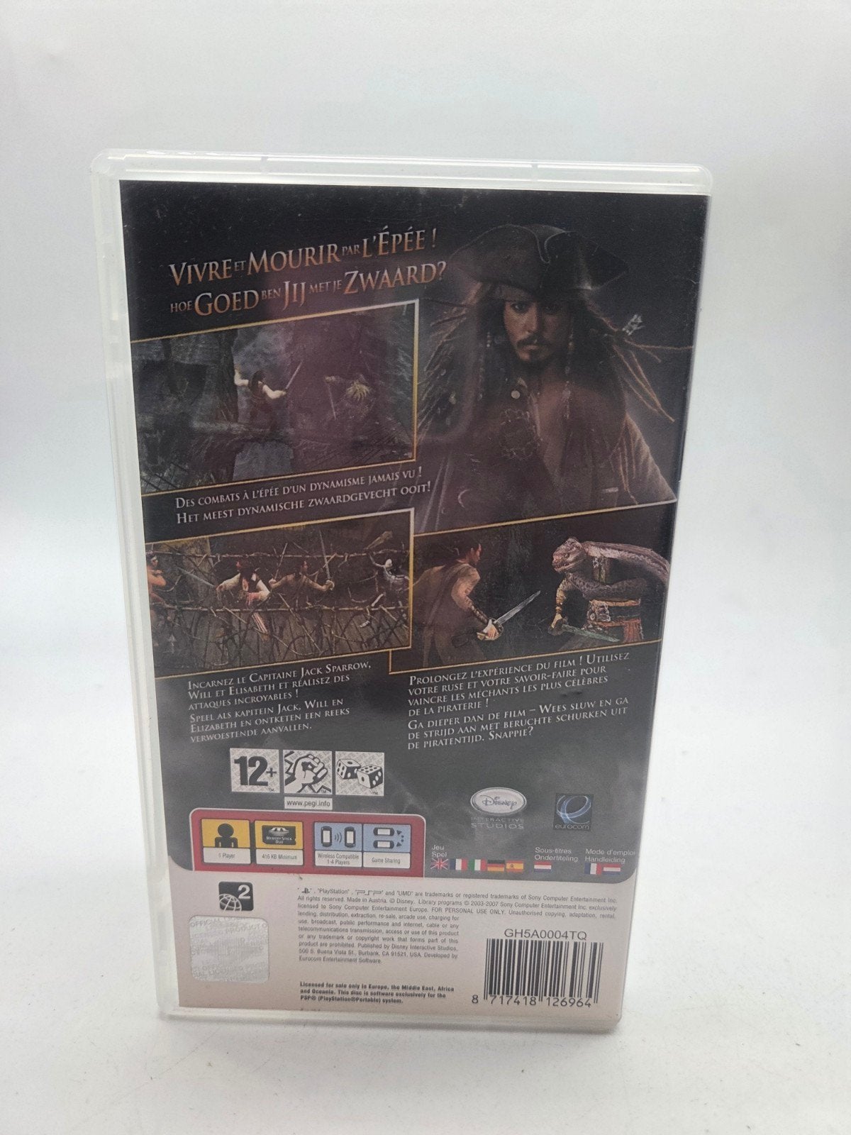 Pirates of the Caribbean: At World's End - PSP Game, Avontuur en Actie, Gebruikt, 1 speler, Ophalen of Verzenden