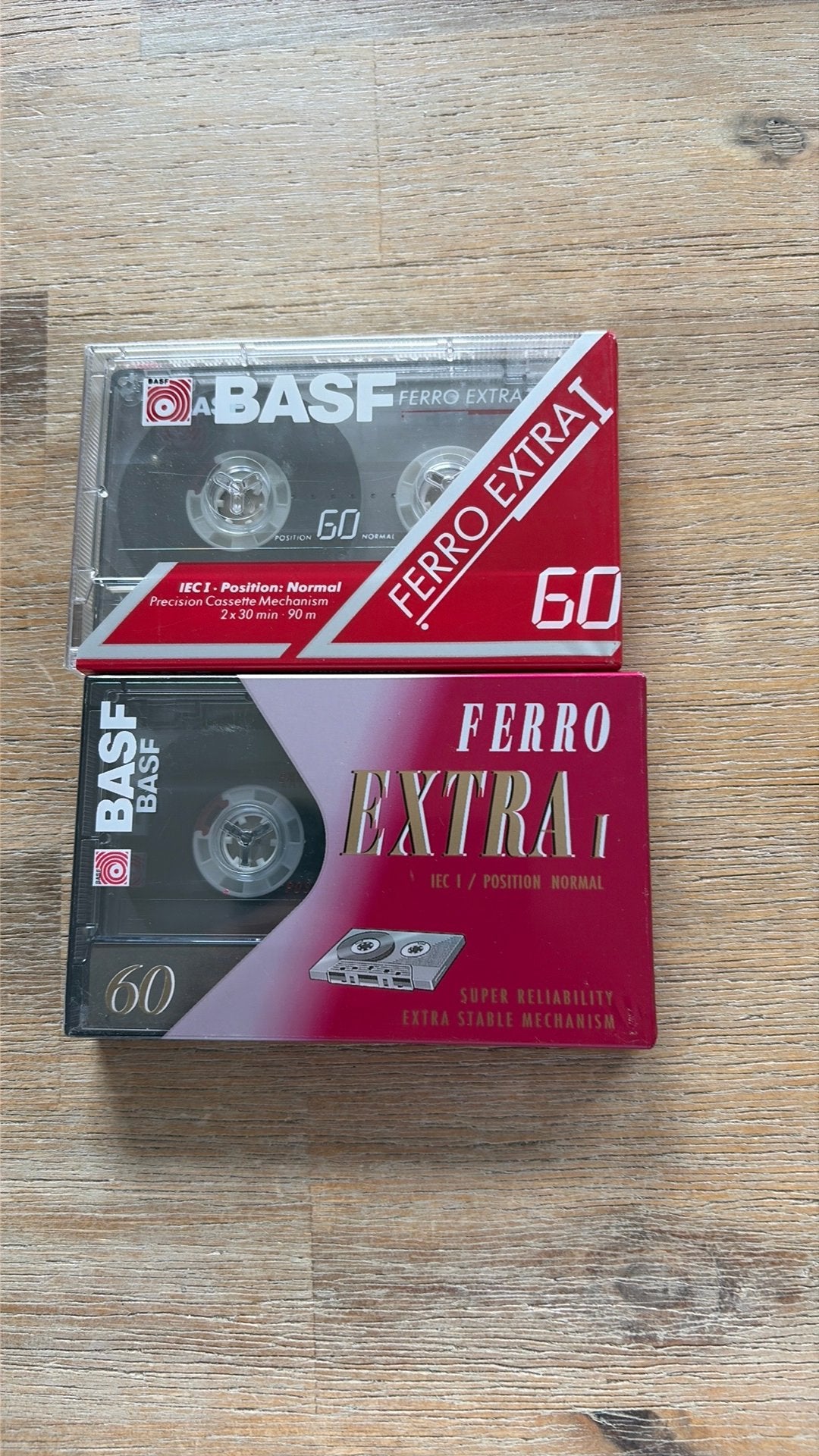 2 vintage originele gesealde BASF cassettebandjes, 2 t/m 25 bandjes, Overige genres, Ophalen of Verzenden, Zo goed als nieuw