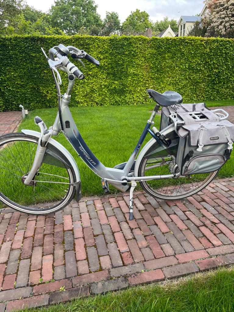 Sparta Ion elektrische fiets met fietstassen, Ophalen, Sparta, Gebruikt, 51 tot 55 cm