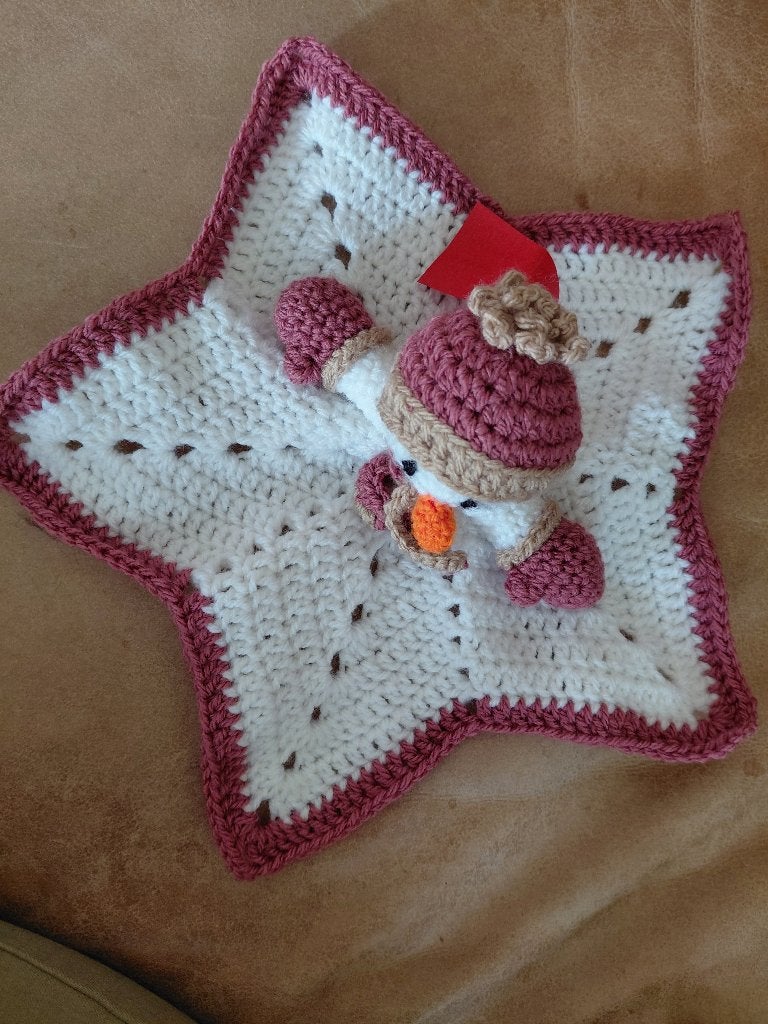Sneeuwpop knuffeldoekje (snuggler), Ophalen of Verzenden, Nieuw