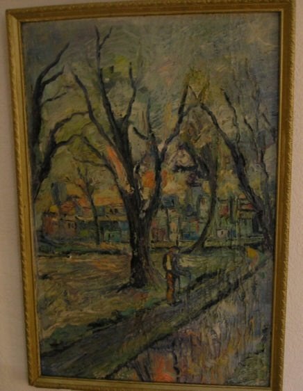 Ton Orth of wel Antonius Franciscus geboren  Rotterdam, Ophalen, Abstract, Origineel werk, Landschap