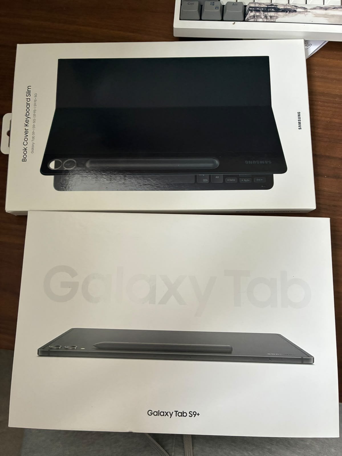 Samsung Galaxy Tab S9 plus 256GB met Slim Book Cover, 11 inch, Ophalen of Verzenden, Zo goed als nieuw, Samsung Tablet