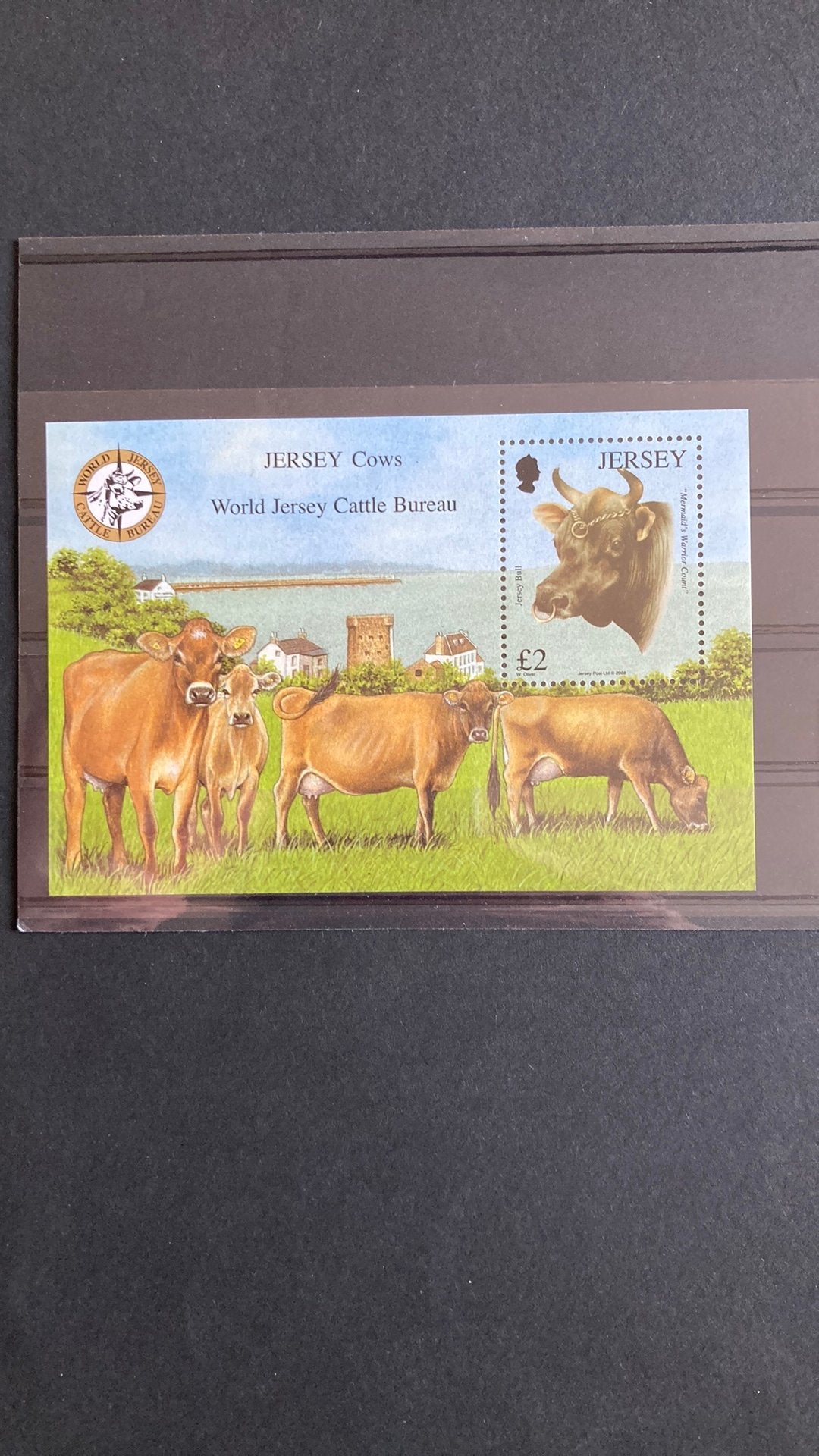 Jersey blok 67 koe rund post fris/1640, Ophalen of Verzenden