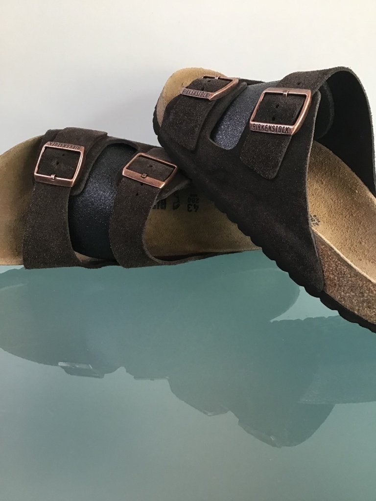 Birkenstock 43 bruin | Arizona slippers | Gratis verzenden, Slippers, Bruin, Verzenden, Zo goed als nieuw