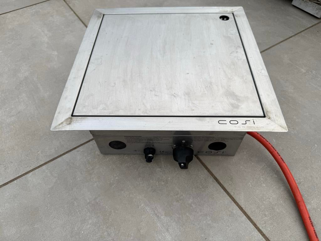 CosiBurner Inbouwbrander Square SS - RVS Gasbrander, Ophalen of Verzenden, Gebruikt
