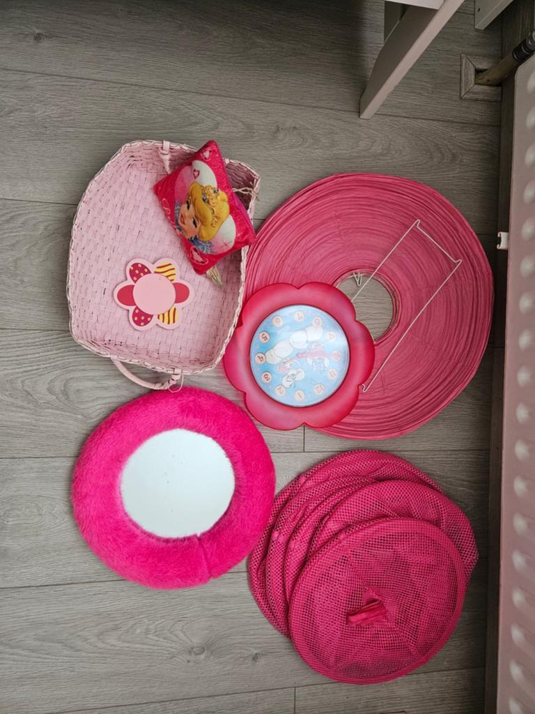 Roze decoratie voor kinderkamer meisje, Ophalen, Gebruikt, Overige typen