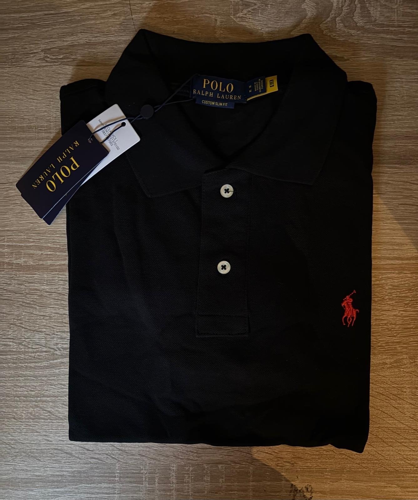 Nieuwe zwarte Ralph Lauren polo, Kleding | Heren, Verzenden, Nieuw, Maat 48/50 (M), Zwart