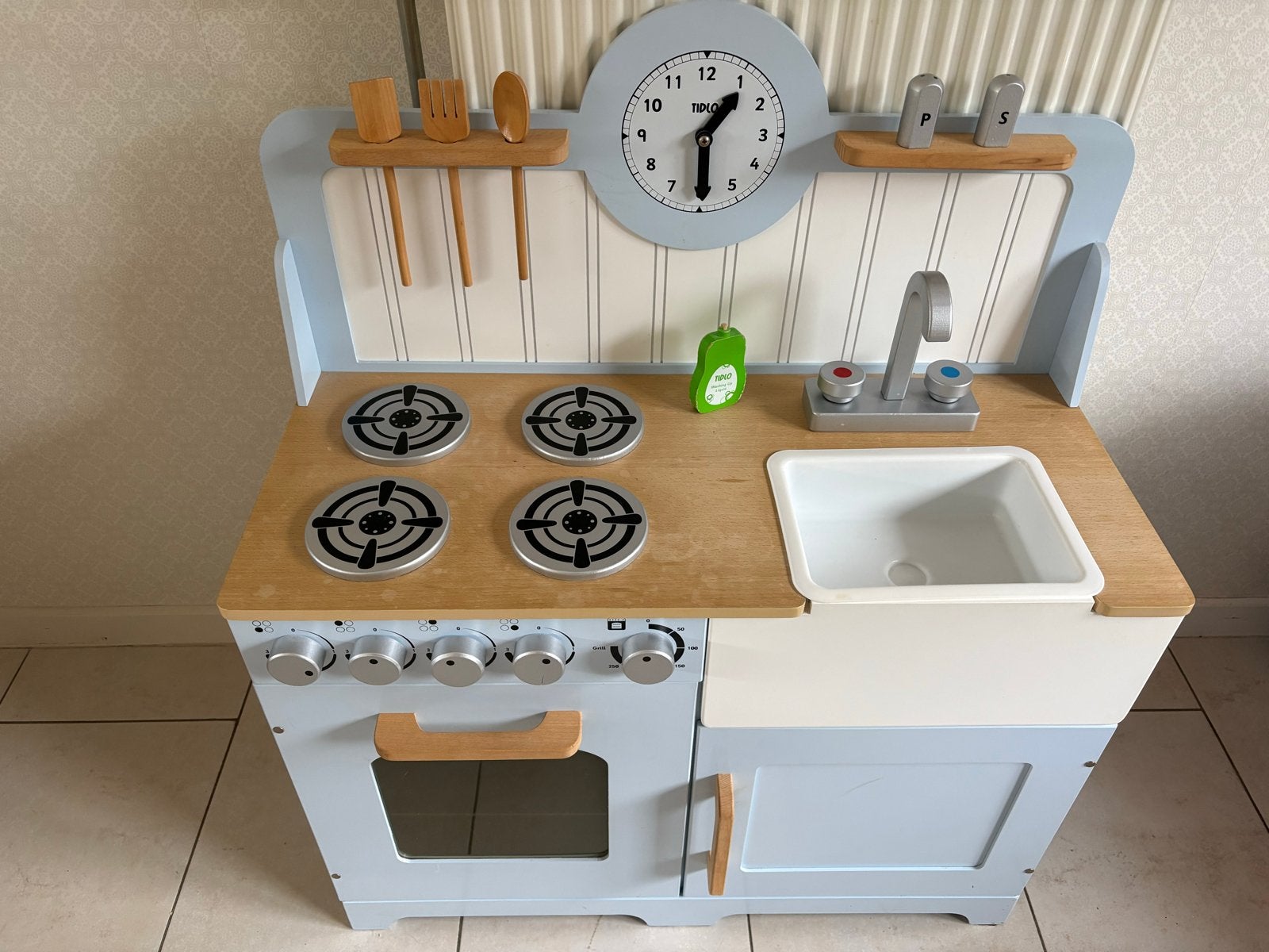 Tidlo houten speelkeuken landelijk | met accessoires, Ophalen, Zo goed als nieuw, Hout, Speelkeuken