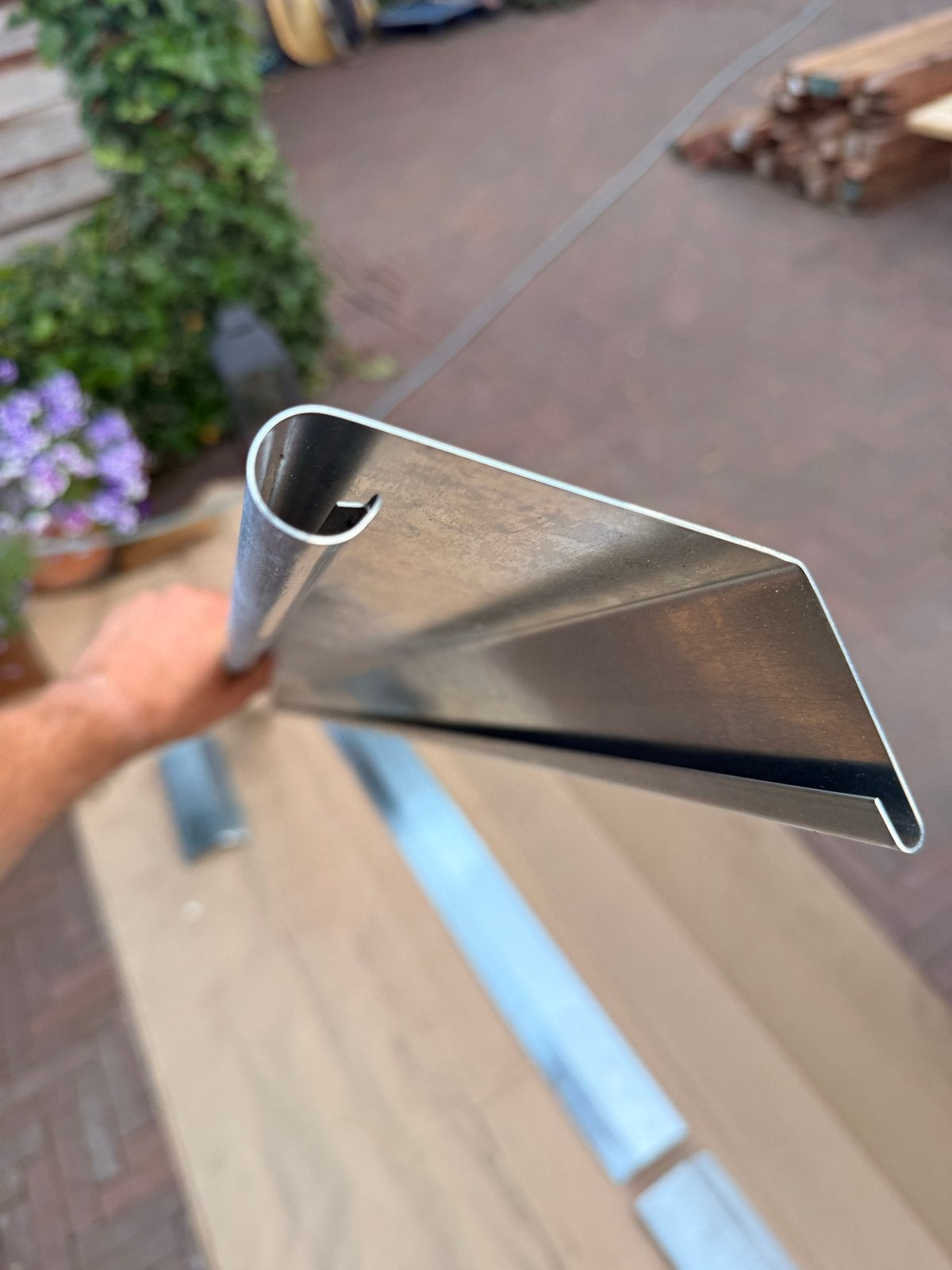 Zinken deklijst daktrom kraaldelen - Diverse lengtes, Ophalen of Verzenden, Nieuw, Overige metalen