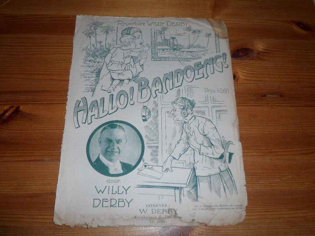 Hallo bandoeng - willy derby, Zang, Gebruikt, Ophalen of Verzenden, Artiest of Componist