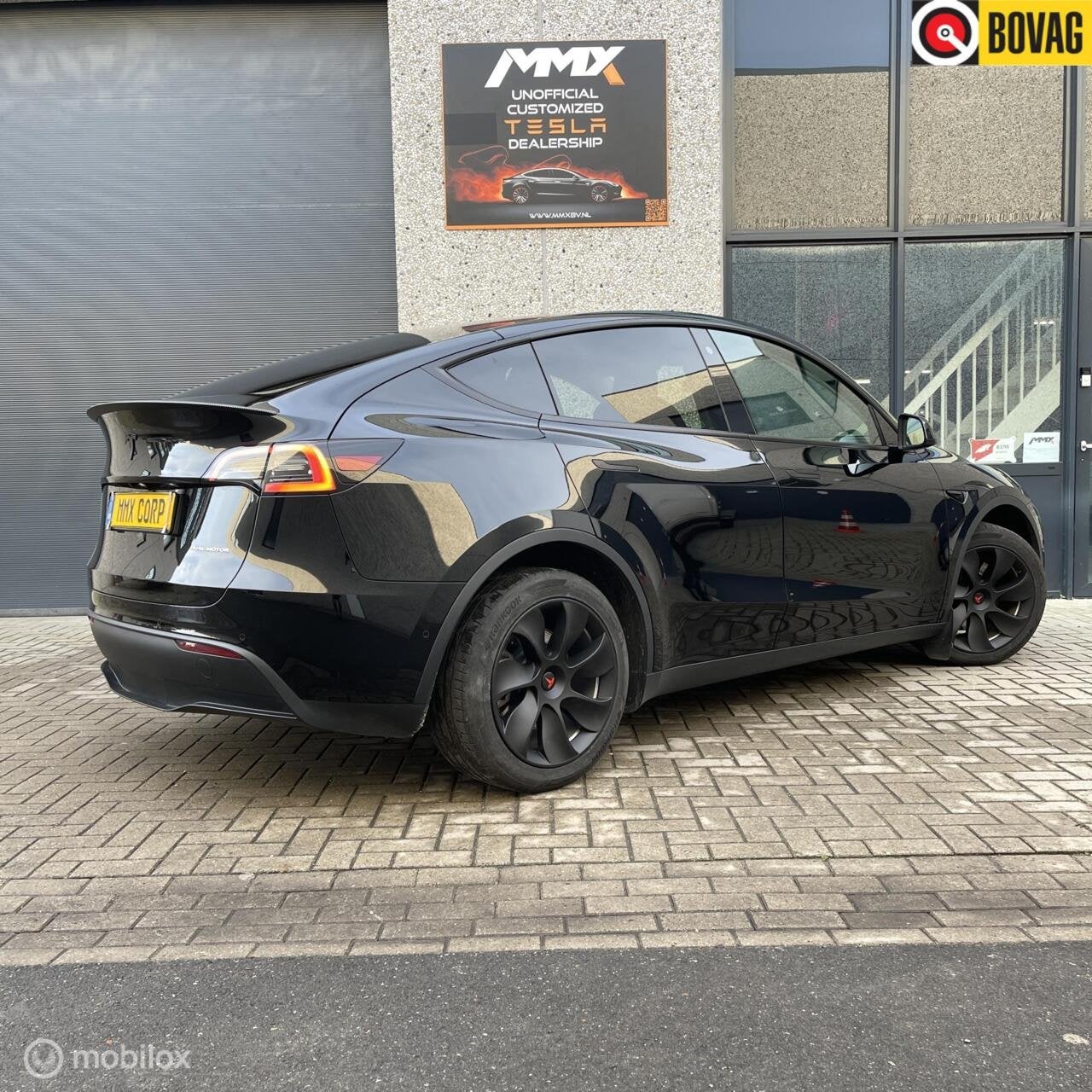 Tesla Model Y Long Range RWD +MMX PACK+IAP+HW4+WRAP+SOH95.9%, Auto's, Automaat, Achterwielaandrijving, Gebruikt, Zwart
