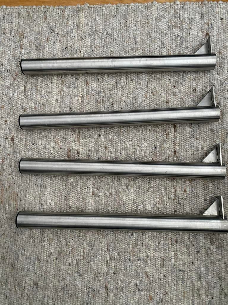 Set van 4 metalen tafelpoten, Ophalen, Tafelpoot, Minder dan 50 cm, Gebruikt
