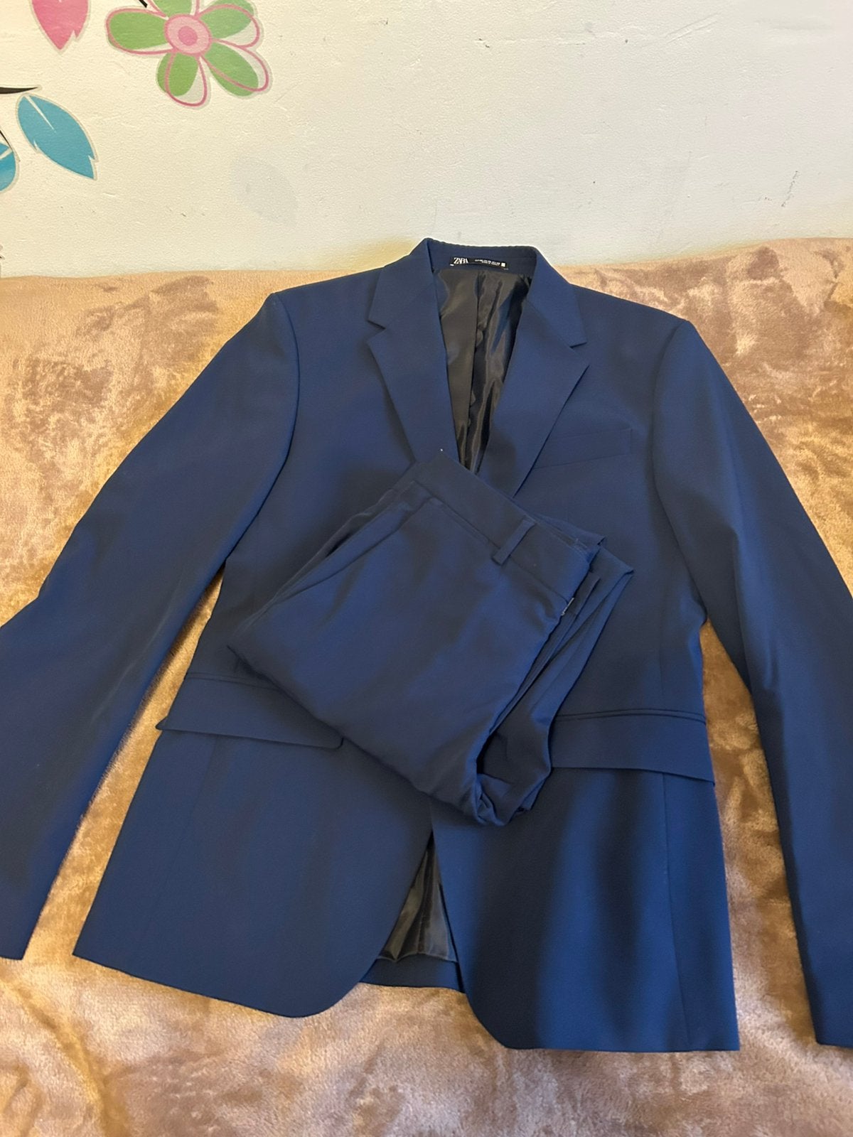 Prachtig herenkostuum zara, Ophalen of Verzenden, Zo goed als nieuw, Maat 46 (S) of kleiner, Blauw