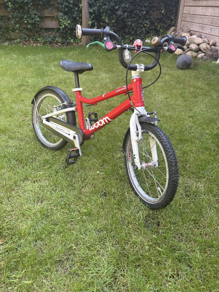 Woom 3 (16 inch) in rood, Fietsen en Brommers, Ophalen, Velgrem, Woom, 16 tot 20 inch