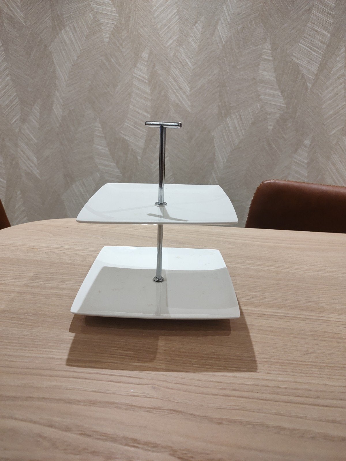 Etagère met 2 verdiepingen, Huis en Inrichting, Woonaccessoires | Etagères, Ophalen of Verzenden, Gebruikt, Etagère
