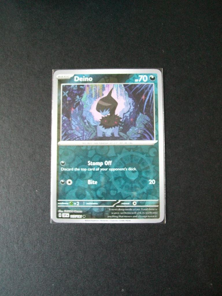 9691. Nieuwe Pokemon Kaart holofoil DEINO HP 70 (117/191), Hobby en Vrije tijd, Verzamelkaartspellen | Pokémon, Nieuw, Losse kaart