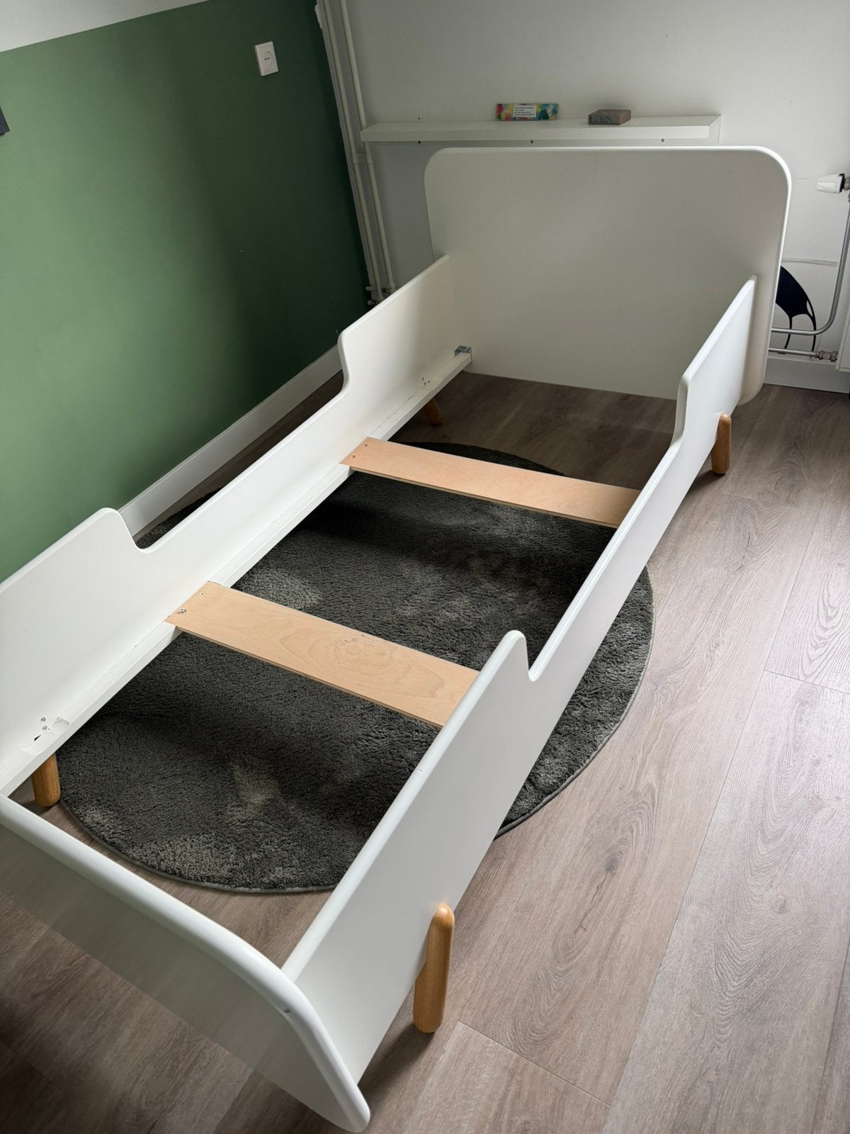 Juniorbed UKKEPUK 200x90, Ophalen, 90 cm, Eenpersoons, Zo goed als nieuw