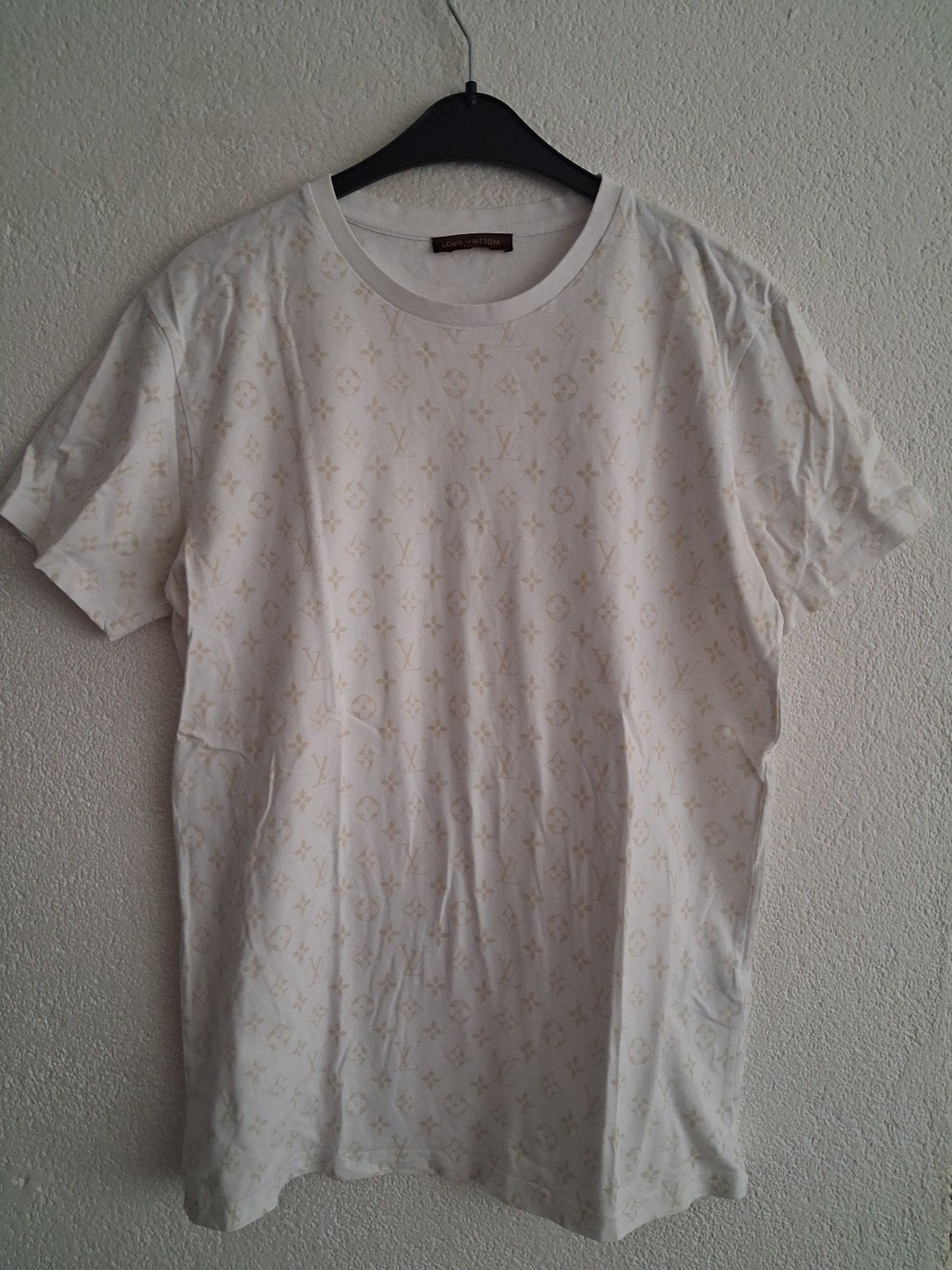Louis Vuitton Monogram T-shirt Maat XL, Kleding | Heren, T-shirts, Wit, Maat 56/58 (XL), Ophalen of Verzenden, Zo goed als nieuw