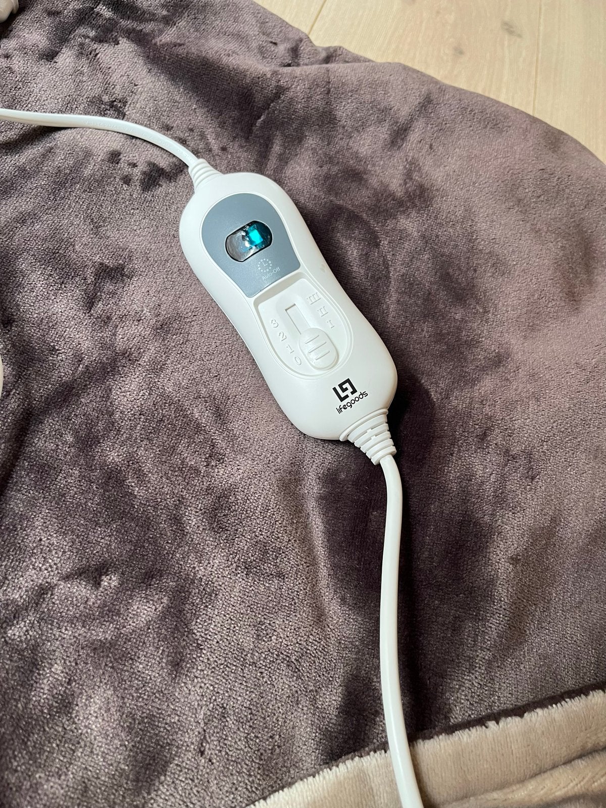 Lifegoods elektrische deken, zacht en warm!, Huis en Inrichting, Ophalen, Zo goed als nieuw, Bruin, Textiel