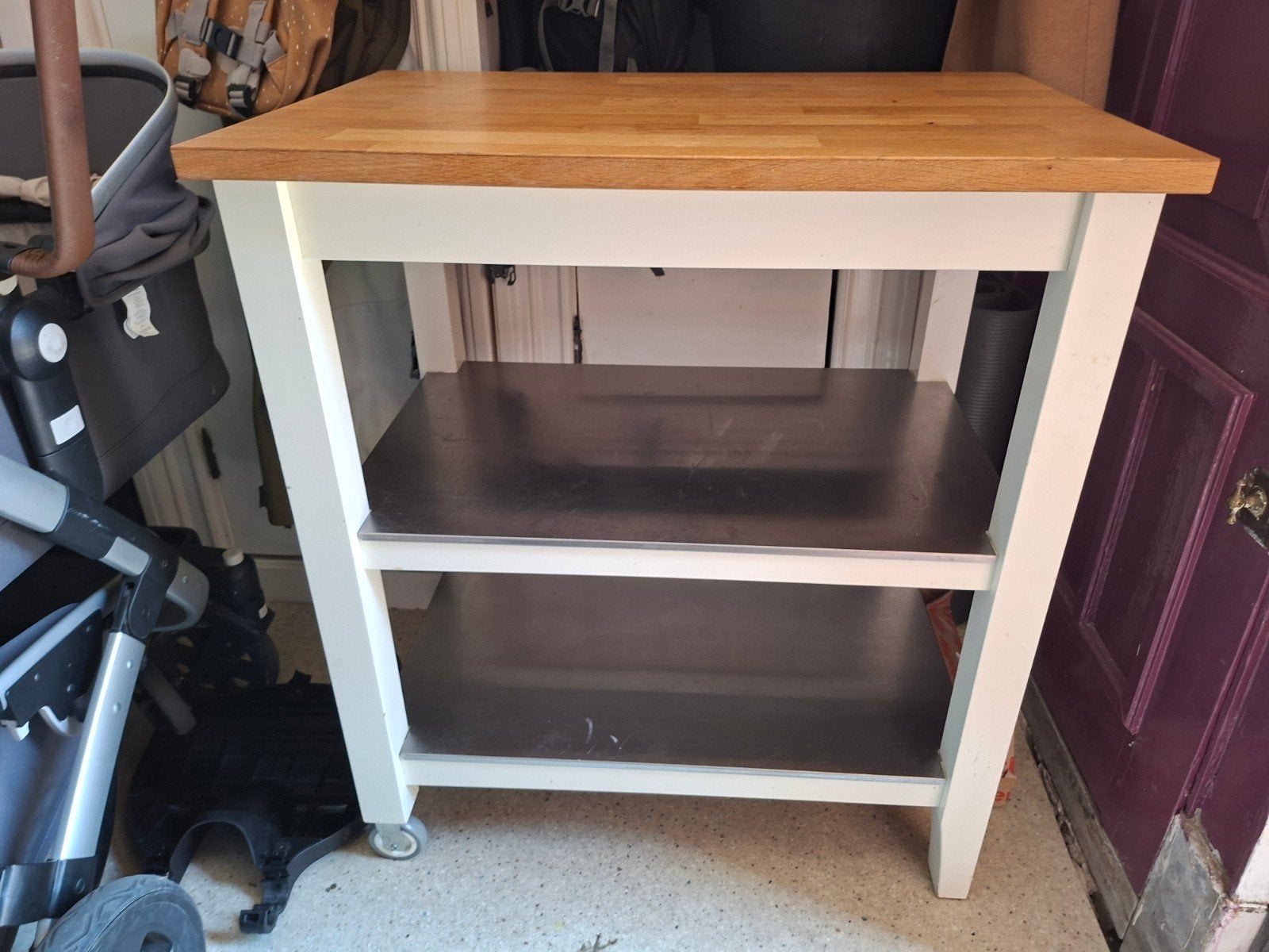 IKEA Keukentrolley / Keukeneiland met wielen, Ophalen, Gebruikt, Hout, IKEA