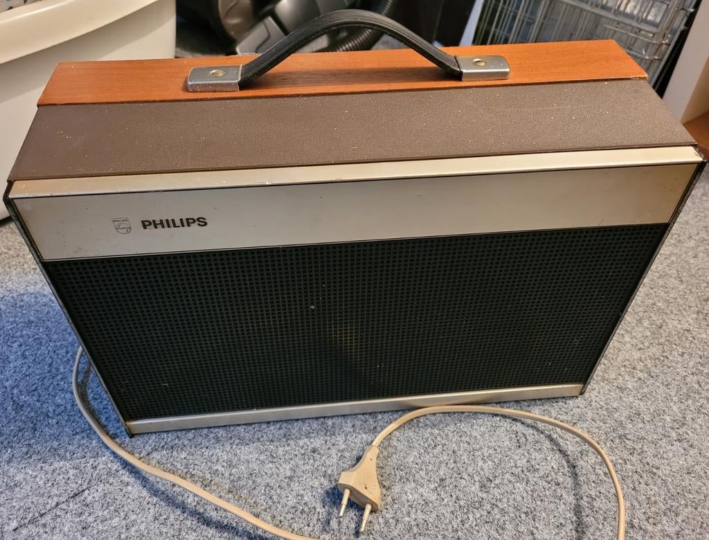 Vintage Philips Platenspeler met Ingebouwde Luidspreker, Ophalen, Gebruikt, Platenspeler, Philips