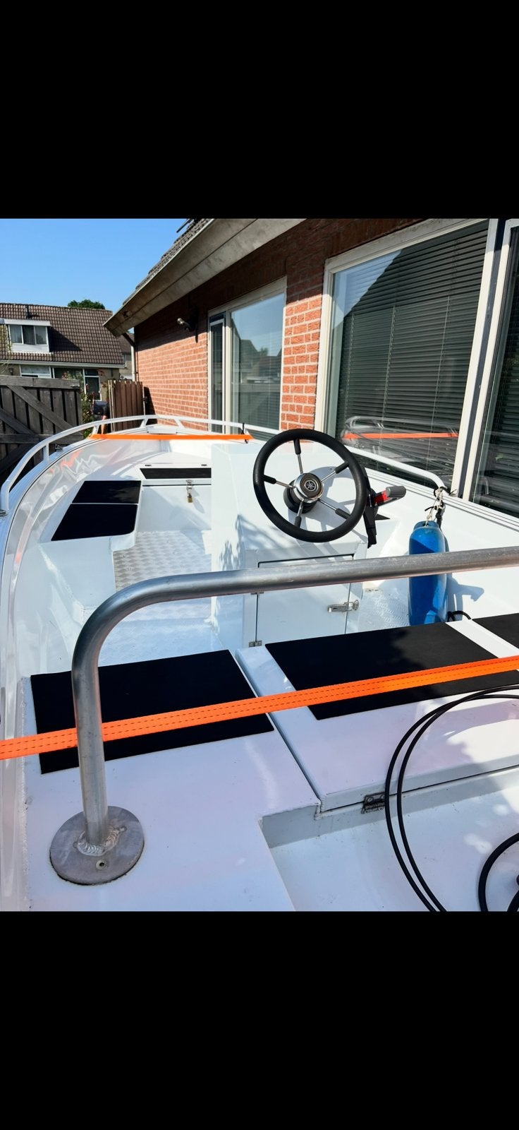 Qwest R400 met trailer, 9.9 pk Yamaha en PEGA trailer, Watersport en Boten, Motorboten en Motorjachten, Gebruikt, Aluminium, Benzine