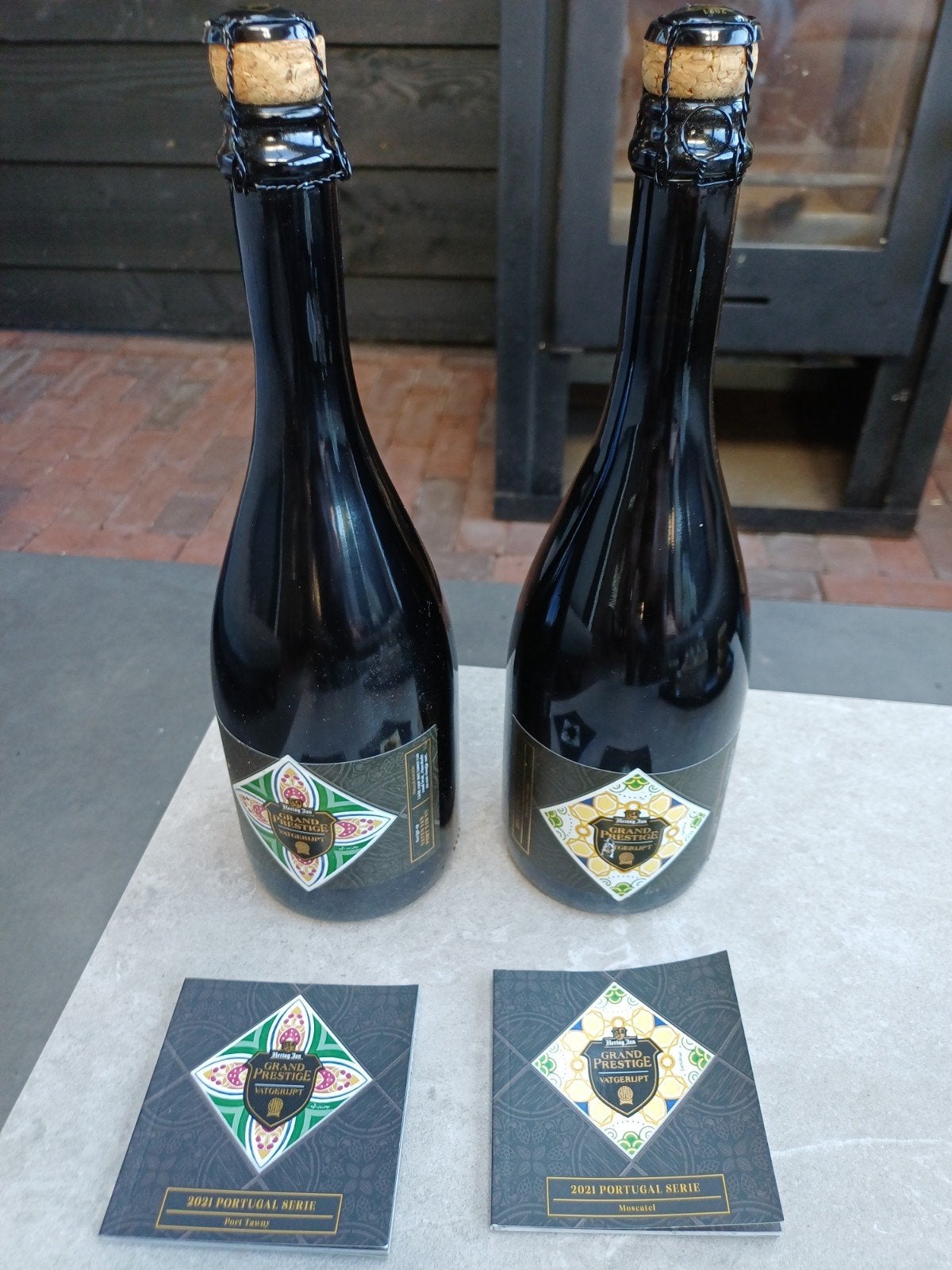 2 stuks Grand Prestige Vatgerijpt 2021 Port Tawny, Moscatel, Ophalen of Verzenden, Nieuw, Flesje(s), Hertog Jan