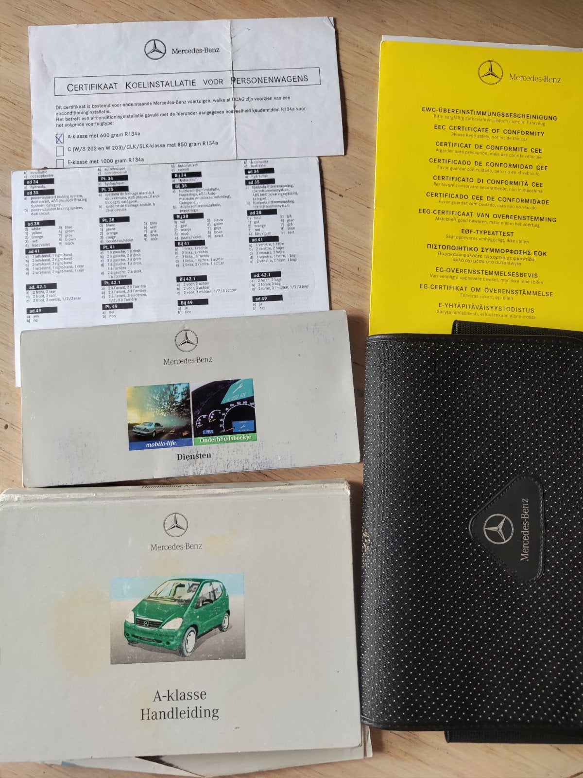 Mercedes-Benz A-Klasse Handleiding en Boekjes (2000), Auto diversen, Ophalen of Verzenden