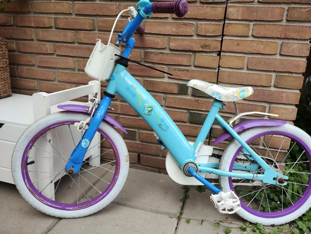 meisjesfiets, Fietsen en Brommers, Overige merken, Terugtraprem, Gebruikt, 14 inch of minder