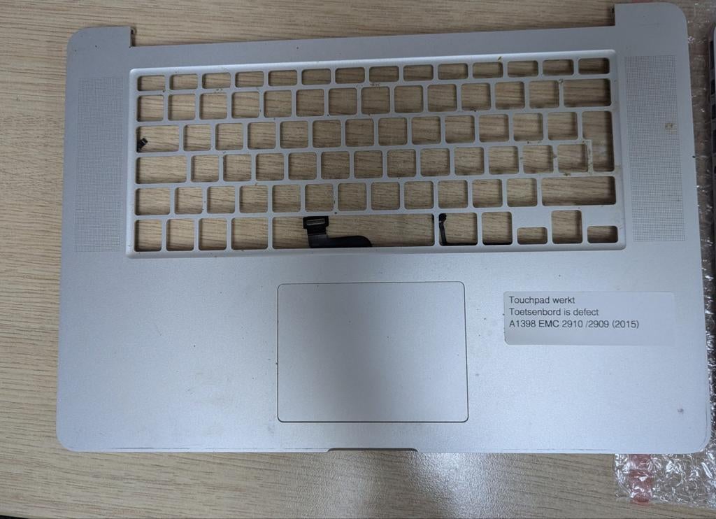 2x topcase toetsenbord Apple A1398 emc 2910 15 inch 2015, Apple, USA, Ophalen of Verzenden, Overige indelingen